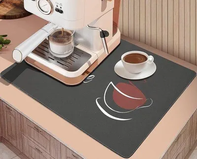 Zdjęcie produktu dla Mata antypoślizgowa 50 x 40 cm, silikonowa, superchłonna, do kuchni i baru