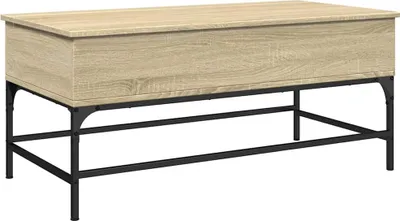 Produktbild von vidaXL Couchtisch Sonoma-Eiche 100x50x45 cm Holzwerkstoff und Metall