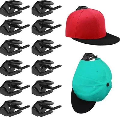 Image de Porte-casquettes automatiques - 12 pièces - porte-casquettes minimalistes pour casquettes de baseball