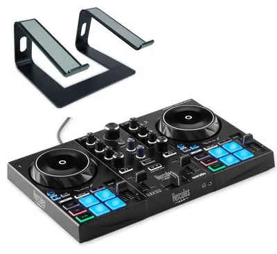 Zdjęcie produktu dla Hercules DJ Control Inpulse 200 MK3 ze statywem do laptopa, czarny