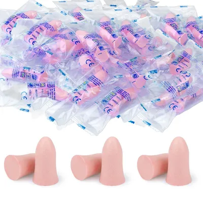 Immagine prodotto di Tappi auricolari in schiuma, 60 paia, SNR 36 dB, rosa, taglia unica
