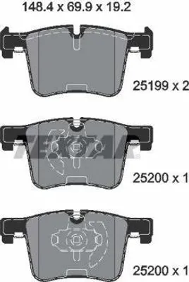 Zdjęcie produktu dla Klocki Hamulcowe Bmw Przód F25 X3 10-/F30 320-335 11-