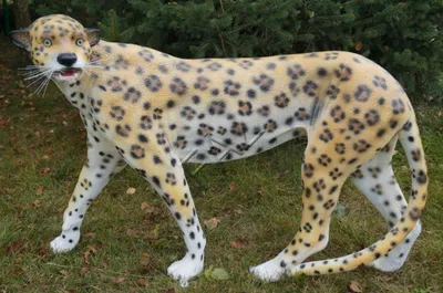 Obrázek produktu pro Design Leopard Figura Socha Sochy Sochy Zahradní dekorace Dekorace