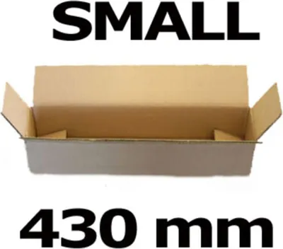 Produktbild von 2x Faltkarton Versandhülsen  430x105x105mm sehr stabil 2-wellig braun