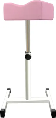 Productafbeelding van Pedicure Voetsteun - Manicure Kruk - Salon Gebruik - Verstelbare Hoogte - 46-55 cm - Roze