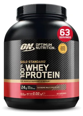 Zdjęcie produktu dla Optimum Nutrition Gold Standard 100% Whey Protein – 2,02 kg, smak intensywnej mlecznej czekolady