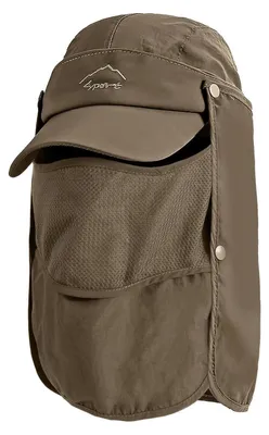 Immagine prodotto di Cappello da sole con protezione per il collo, protezione UV 50+, traspirante, pieghevole, ad asciugatura rapida, colore verde, taglia unica