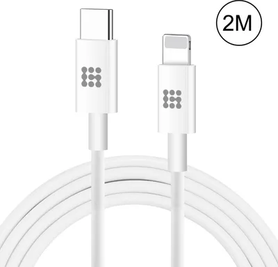 Produktbild von HAWEEL 25W 3A USB-C / Type-C bis 8 Pin PD Schnellladekabel für iPhone, iPad, Kabellänge: 2m