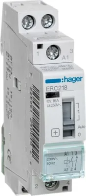 Produktbild von Hager ERC218, Grau, 1 - 10 mm², 230 V, 50 Hz, 16 A, 17,85 x 60 x 83 mm