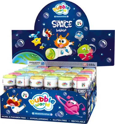 Zdjęcie produktu dla Bańki mydlane 60ml Kosmos (36szt) - Dulcop