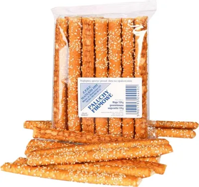 Zdjęcie produktu dla Stema Paluszki Firmowe Z Sezamem Chrupiąca Przekąska Aromatyczna 100g