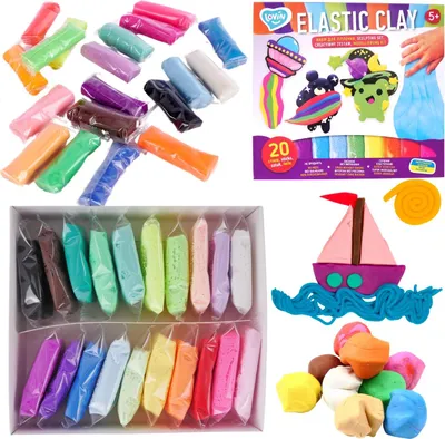 Immagine prodotto di Set creativo: pasta modellabile, pasta modellabile colorata, modellazione 70140