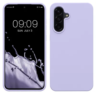 Produktbild von kwmobile Handyhülle für Samsung Galaxy A56 5G Hülle - Case Silikon - Kabelloses Laden - Schutzhülle Cover in Lavendel