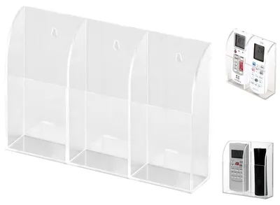 Productafbeelding van Solidchoice - Wandhouder voor Afstandsbedieningen met 3 Compartimenten
