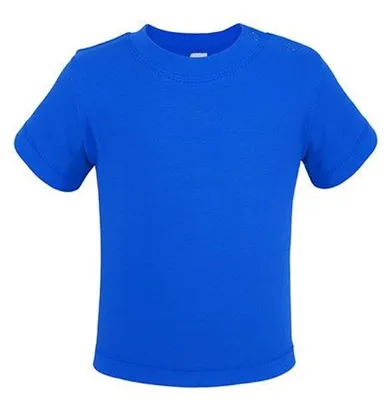 Image de Link Kids Wear - T-shirt « bio » pour bébé, manches courtes LT4256 (68) (bleu roi foncé)