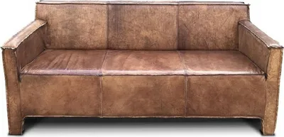 Produktbild von Casa Padrino Luxus Vintage Leder Sofa 185 x 66 x H. 82 cm - Verschiedene Farben - Echtleder Wohnzimmer Sofa - Luxus Echtleder Möbel