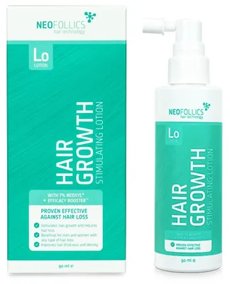 Produktbild von Neofollics Haarwuchslotion, 90 ml - Professionelle Pflege für kräftiges Haarwachstum und gesundes, volles Haar