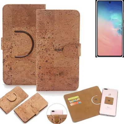 Produktbild von K-S-Trade Handy-Hülle Schutz-Hülle kompatibel mit Samsung Galaxy S10 Lite Handyhülle Schutzhülle Korkhülle Kork-Hülle 1x