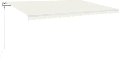 Produktbild von vidaXL Automatische Markise mit LED Windsensor 500x300 cm Creme