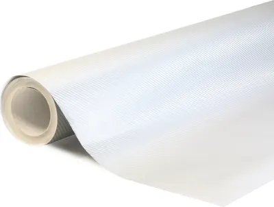 Produktbild von 3D węglowa Srebrna z większą strukturą samoprzylepna folia wrap 152x100cm - wnętrze/zewnętrze