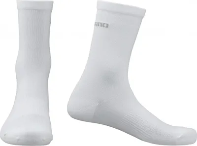 Produktbild von SHIMANO PERFORMANCE SOCKS WHITE Größe L WHITE - atmungsaktive Radsocken mit T...