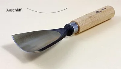 Produktbild von STUBAI Stemmeisen Stechbeitel Serie 52 - Form 67 | Schweizer Messer Form F 70 mm, mit Holzgriff, zum Vorstechen, Kerb- und Reliefschnitz, für glatte Flächen, zur präzisen Bearbeitung von Holz