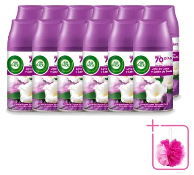 Produktbild von 12 x Air Wick Freshmatic Nachfüller - Mondlilie - 250 ml - Sparpackung - 12 Stücke