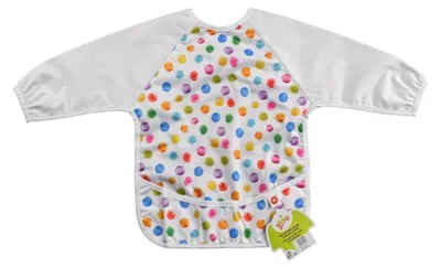 Obrázok produktu pre XKKO Podbradník s rukávmi - Watercolour Polka Dots, 1ks