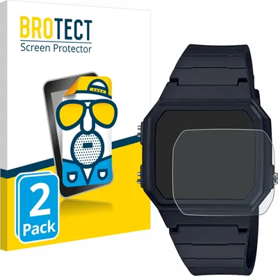 Produktbild von 2x BROTECT Schutzfolie für Casio Uni F-91W Displayschutz Displayschutzfolie Folie Matt Entspiegelungsfolie