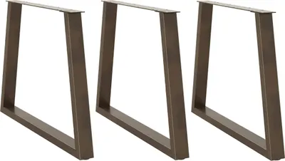 Produktbild von Möbel Esstisch Beine V-Form 3 Stück Naturstahl 90x(72-73,3) cm Stahl - Tischbeine 4012595