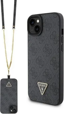 Produktbild von Guess Guhcp15Mp4Tdscpk Iphone 15 Plus 6,7 Schwarz/Schwarzes Hardcase Crossbody 4G Metalllogo