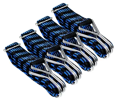 Produktbild von 4er-Set verstellbare Spanngummis mit Haken