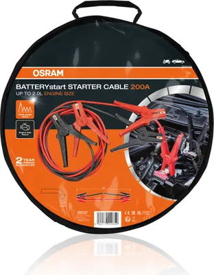 Obrázok produktu pre OSRAM tartovac kbel 200A Starthilfekabel Benzinmotoren 6/12V 3m