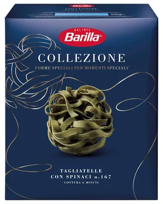Obrázek produktu pro Barilla Tagliatelle Collection se špenátem Těstoviny aus Hartweizen 500g