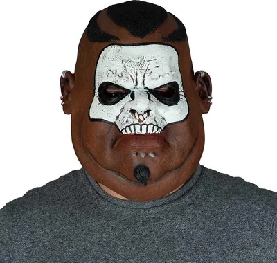 Produktbild von Latex Maske mit Maori Design und verstellbaren Riemen für Fasching & Halloween