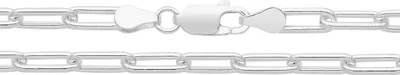 Produktbild von 925 Sterling Silber Paperclip Damen - Kette - 46cm*3.9mm; TRS36596L18