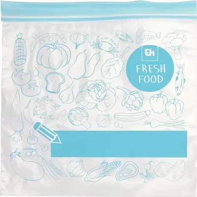 Produktbild von Plastikbeutel mit dichtem Verschluss für Kühl- und Gefrierschrank, 40 Stück