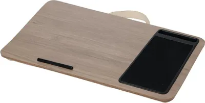 Image de Support pour ordinateur portable avec coussin marron