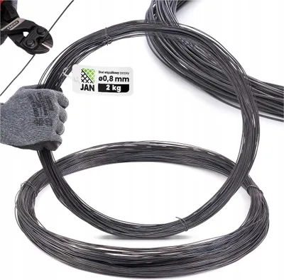 Zdjęcie produktu dla DRUT do Wiązania Wiązałkowy ŻARZONY do WIANKÓW Florystyczny 0,8mm 625mb