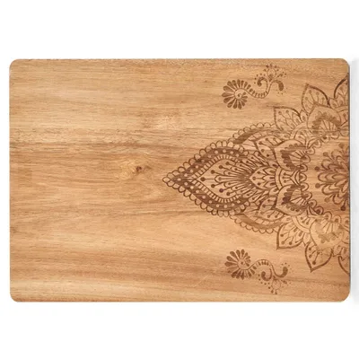Zdjęcie produktu dla Deska kuchenna z nadrukiem, 40 x 29 cm, drewno akacjowe, ZELLER