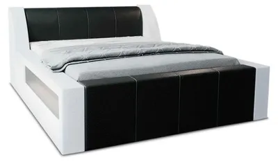 Produktbild von Boxspringbett Fermo mit Beleuchtung, Tonnentaschenfederkernmatratze und Topper, 180x200 cm