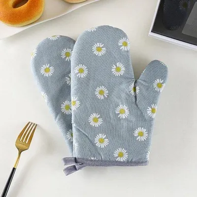 Produktbild von Unyqoos® Hitzebeständige Handschuhe – Ofen- & Mikrowellenhandschuhe (Hitzeschutz bis 200 °C) für Küche, Backen und Grillen