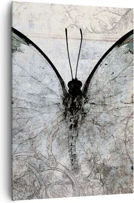 Produktbild von Bild auf Leinwand - Leinwandbild - Einteilig - Schmetterling Abstraktion - 70x100cm - Wand Bild - Wanddeko - Wandbilder - Leinwanddruck - Wanddekoration - Leinwand bilder - Wandbild - PA70x100-3679