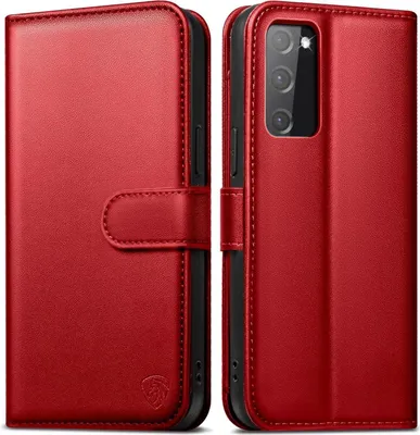 Produktbild von Handyhülle Samsung Galaxy S20 FE Schutzhülle mit RFID, Kartenfächer, Standfunktion Rot