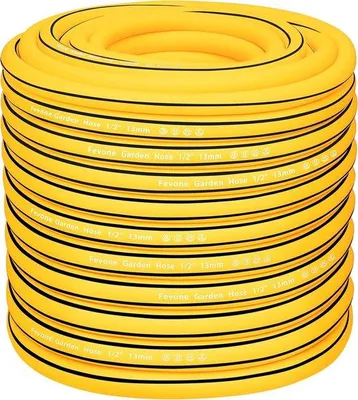 Produktbild von Famanu Gartenschlauch 50 m - flexibel und robust - gelb/schwarz