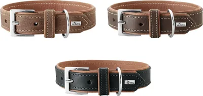 Produktbild von Hunter Halsband Porto Leder, Größe:30 cm, Farbe:d-braun/cognac