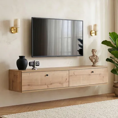 Produktbild von Skye Decor, Hochwertiger TV-Ständer, Sapphire Oak, 140 cm, 100% Melamin
