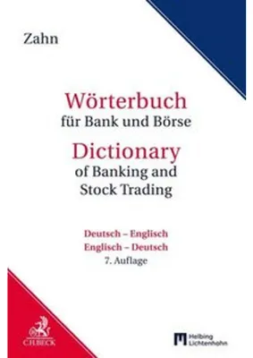 Obrázek produktu pro Wörterbuch für Bank und Börse