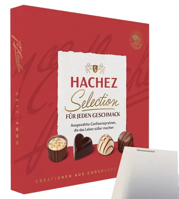 Produktbild von Hachez Schokolade Selection Mix (125g Packung) + usy Block