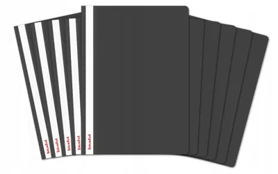 Produktbild von Biurfol PP A4 Hartmappe Kunststoff Schwarz 10 Stück